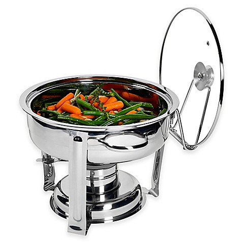 Chafing Dish Stainless Steel Round 4 Qt