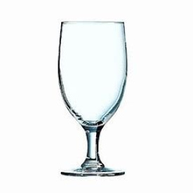 Water glass with stem