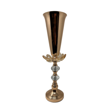 Gold Flute Vase