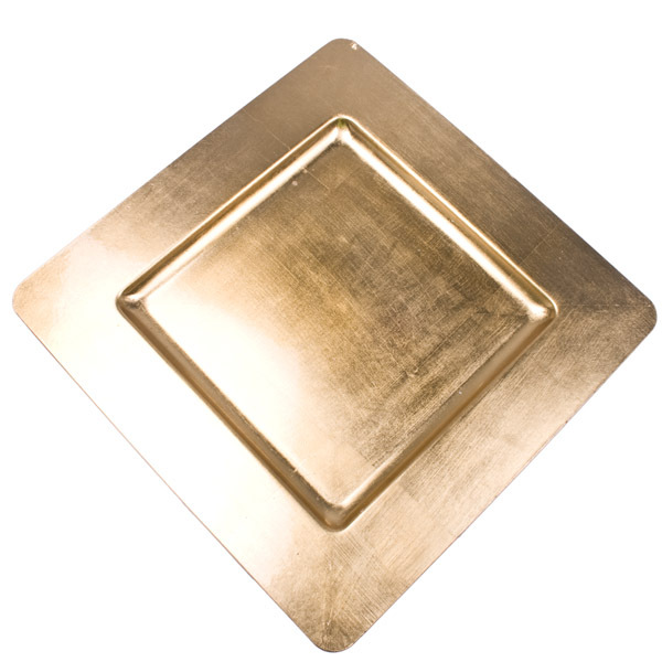 Gold Charger Plate - square