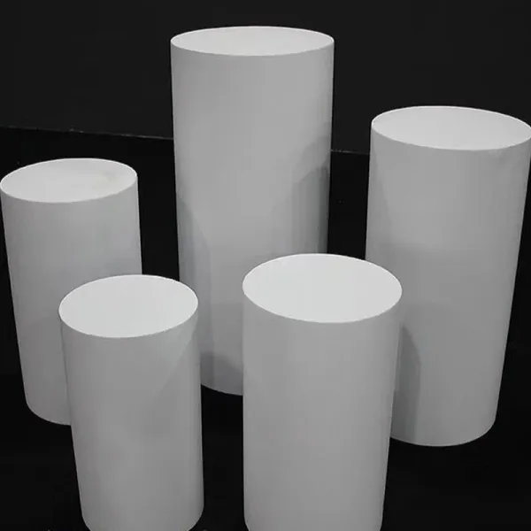Cylindrical White Pedestal 