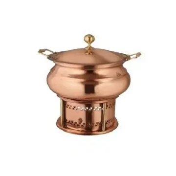 Chafing Dish Copper Round 8qt