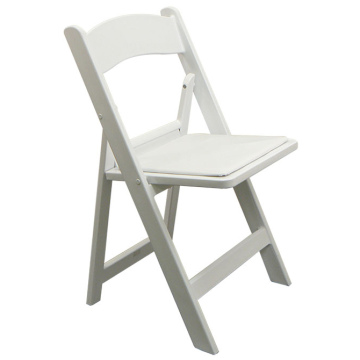 White Resin Padded Chair